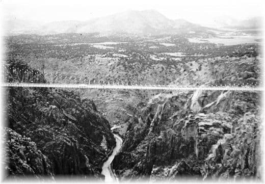 The photo was taken years earlier by my husband when he was still a teenager on vacation with his mother at the Royal Gorge.