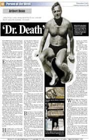 I loved the way somebody portrayed him on a cross. please! He is far from being on a cross...very far!