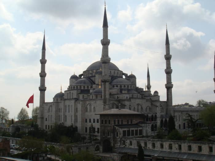 Sultan Ahmed Mosque, better known as The Blue Mosque. One of the breathtaking sights in the city. Photo taken from a rooftop, see more on that below.