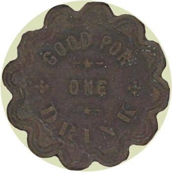 This token is also from a saloon in Congress, Arizona. Image copyright Holabird-Kagin Americana, used with permission.
