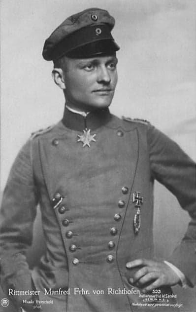 Picture postcard of Manfred von Richthofen. Sanke postcard #533