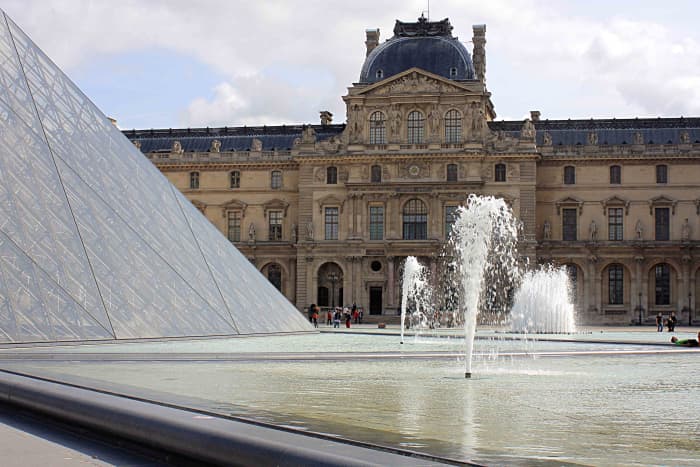 The Louvre - medieval architecture, modern design, and the natural appeal of water. To do the Louvre justice, a full day at least is required, and not the couple of hours or so available to me to take these pictures.