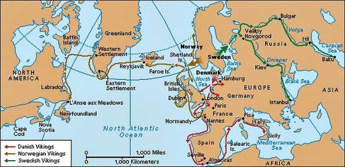 Scandinavian seaborne expansion became possible when ship technology came of age with the addition of masts and sails through the strengthening of construction