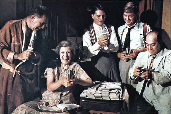 The Grissom Gang. From left, Doc Grissom, Ma Grissom, Eddie Hagen, Mace and Woppy. Only Slim Grissom is absent