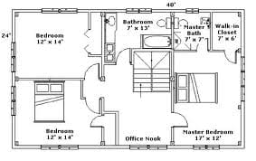 This is a typical main floor house plan, this is the plan where most of the measurement are shown, even if there is another floor below or above, you need this to take your measurements.