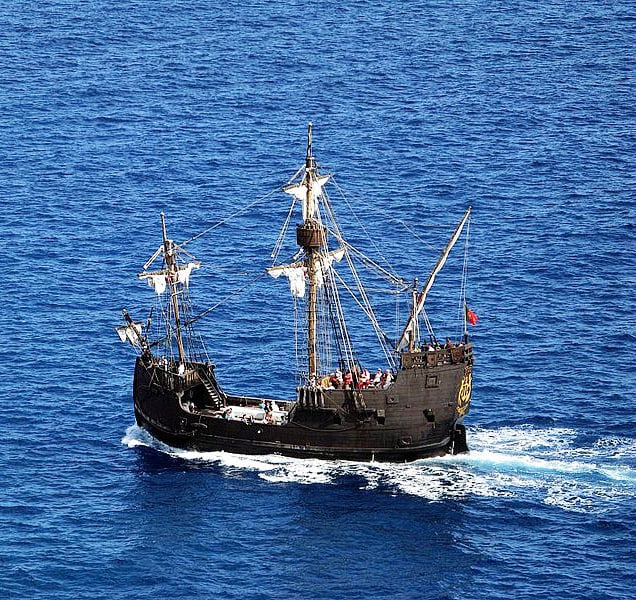 Leo-setä photographed this replica of Columbus's ship Santa Maria in Funchal, Madeira on May 26, 2008.