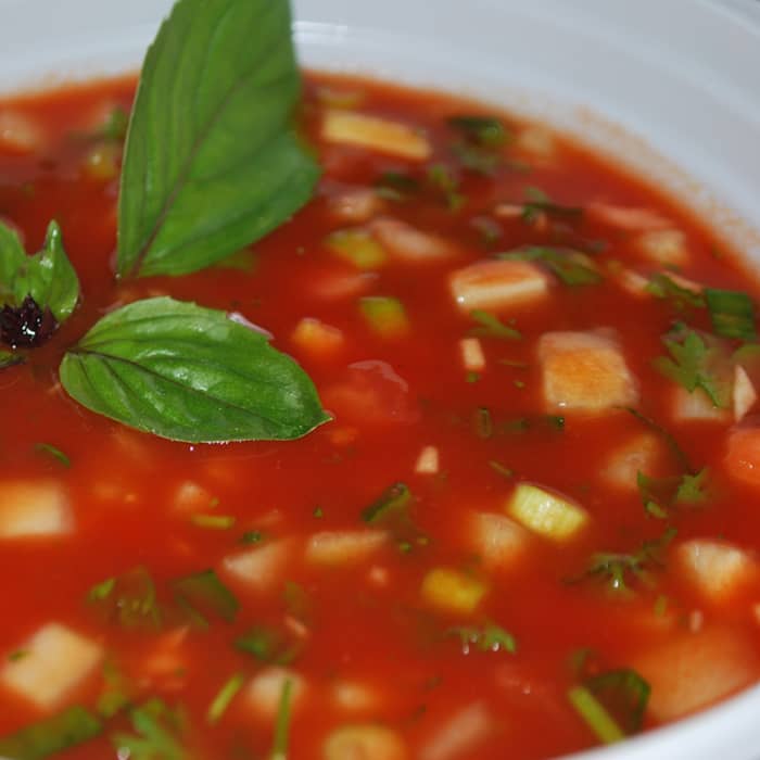Gaspacho Soup - fresh, colourful, nutritious, tasty.