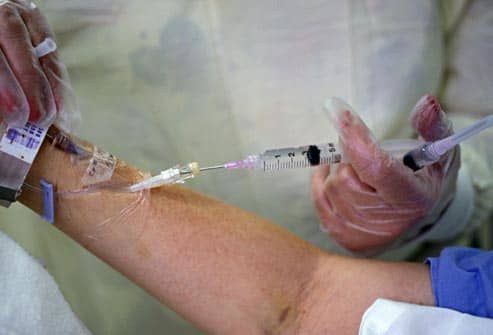 If a stroke is suspected (which stems from a blood clot) IV drugs can be a life-saving treatment and may break up a clot. When you hear about paramedics giving a clot buster drug, they do it with an intravenous drug.