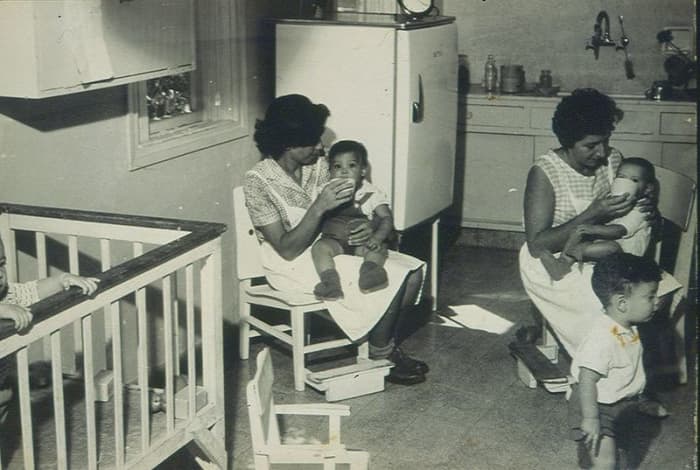 During the early period of Kibbutzim, primary caregiver took care of children in place of parents. The children lived in what was referred to as the "Children's House"