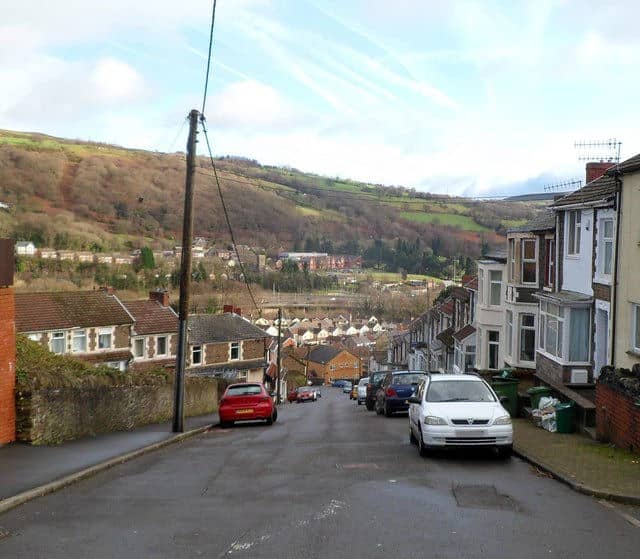 Stow Hill, Treforest, Pontypridd. This is the town in the Rhondda Valley in South Wales where my family lived (and some still do).