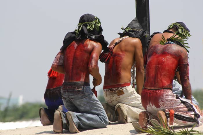Flagellants, who whip themselves for penitence or mortification of the flesh, make one apt symbol for scrupulosity.