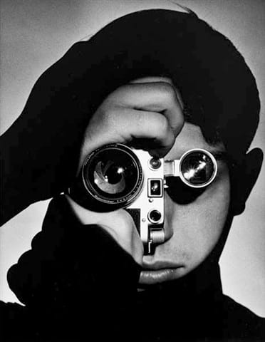 "The Photojournalist", portrait of Dennis Stock by Andreas Feininger, 1951. source: Wikipedia - Dennis Stock , died of cancer - cancer deaths 2010