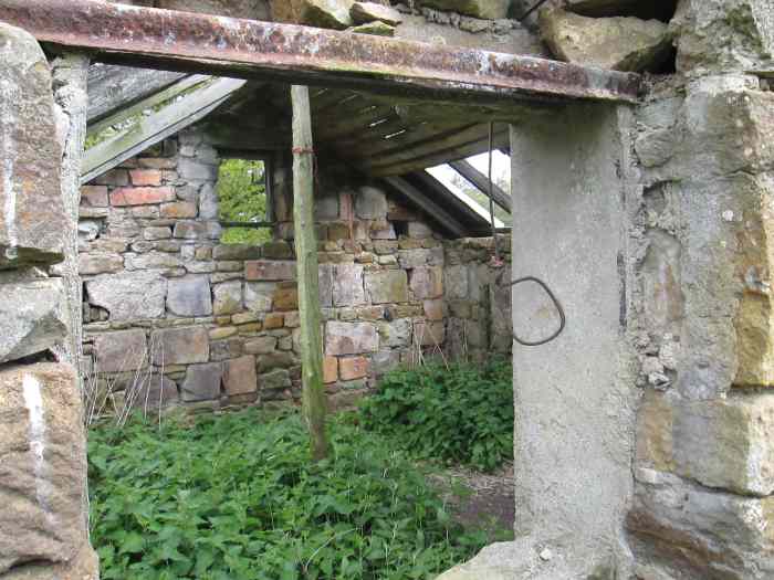 It would still have been pretty dark inside even with the three small windows - two front, one rear .