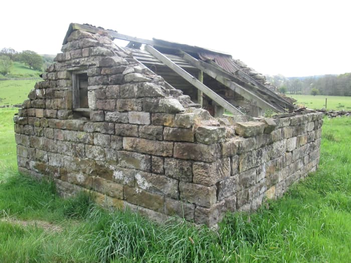 Views around the 'bothy' would be useful, I thought, for a project - scenic backdrop or 3D structure in its own right close to the railway track. The old building might have been there when George Stephenson's navvies first worked on the line