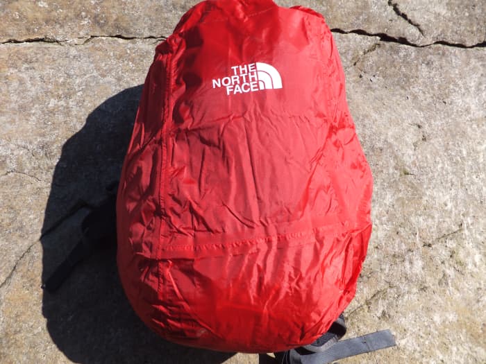 The official North Face rain cover on the Angstrom is an added bonus that comes with this pack.