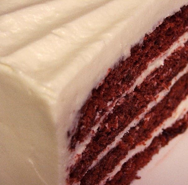 There's nothing quite like the striking colors of a Classic Red Velvet Cake with Cream Cheese Frosting. Traditional at Christmas or Valentine's, it's a family favorite at any time of the year.