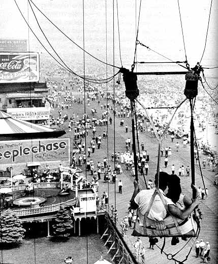 Broadwalk as its seen from the Parachute Jump as you were lifted and dropped. Still stands today, but at the moment closed for a rebuild.