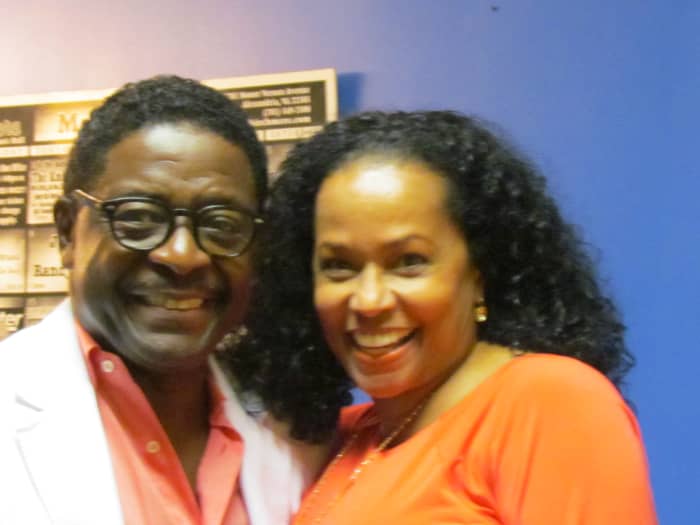 Gerald Alston, with his wife Edna pose for a photo after the show. They have been married more than thirty years.