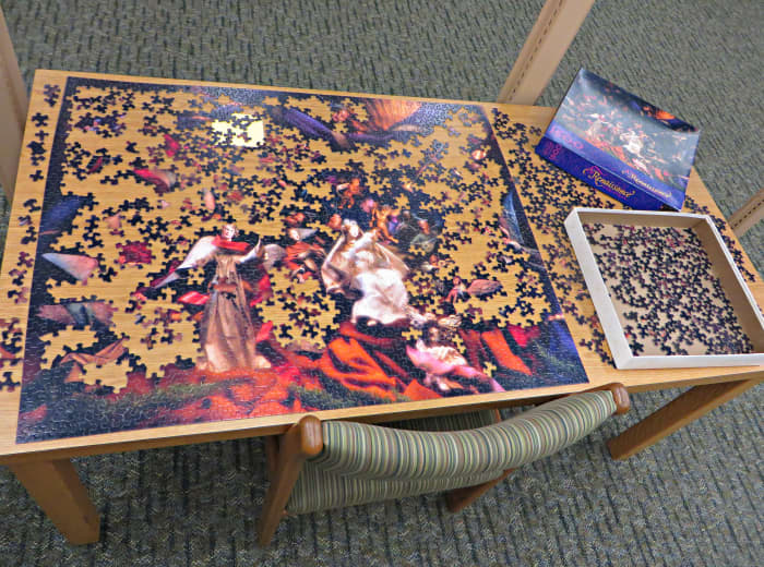 They are even now putting these puzzles out in many University Libraries to help students stress levels, and they are really being used, and loved by the patrons. They really help folks to unwind and they stimulate the mind.