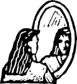 UH, SOMETIMES I HAVE TO LOOK IN THE MIRROR AND TELL THEM HOW I SEE MYSELF........ I DO NOT ALWAYS LIKE WHAT I SEE! I'M LUCKY THEY STILL LOVE ME!
