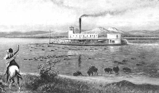 Museums in Tulsa: The Early Days of Modern Transportation on the Arkansas River. Image on display at the Arkansas River Historical Society Museum at the Port of Catoosa.