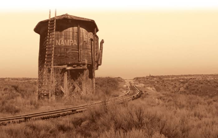 The local water tower had the word NAMPA on the side of the tower before the town of Nampa was plotted out. No known record explains why, no one seems to know.