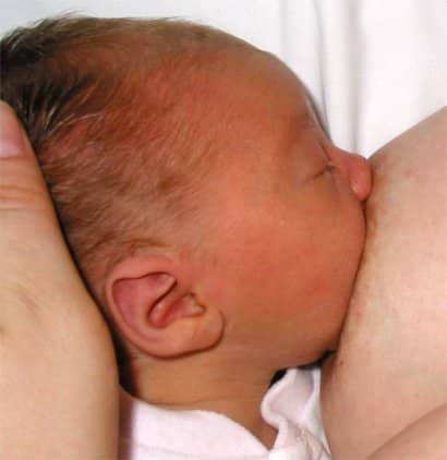 I, Produnis, the copyright holder of this work, hereby publishes it under ... the terms of the GNU Free Documentation License. Details: http://en.wikipedia.org/wiki/File:Breastfeeding01.jpg