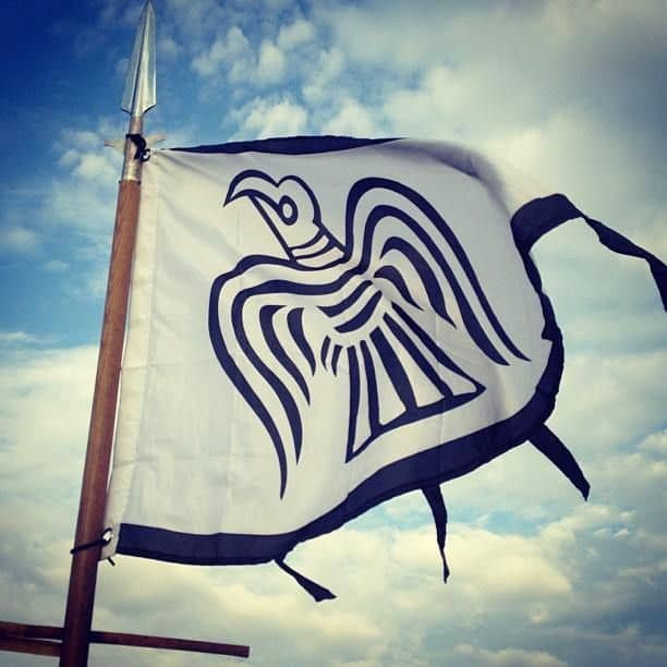 When seen by the objective eye there is nothing remarkable about this banner. When viewed by Harald's victims it took on a new meaning - of fear and loathing. This was 'Landwaster. From mid-September 1066 folk around Jorvik well knew that feeling
