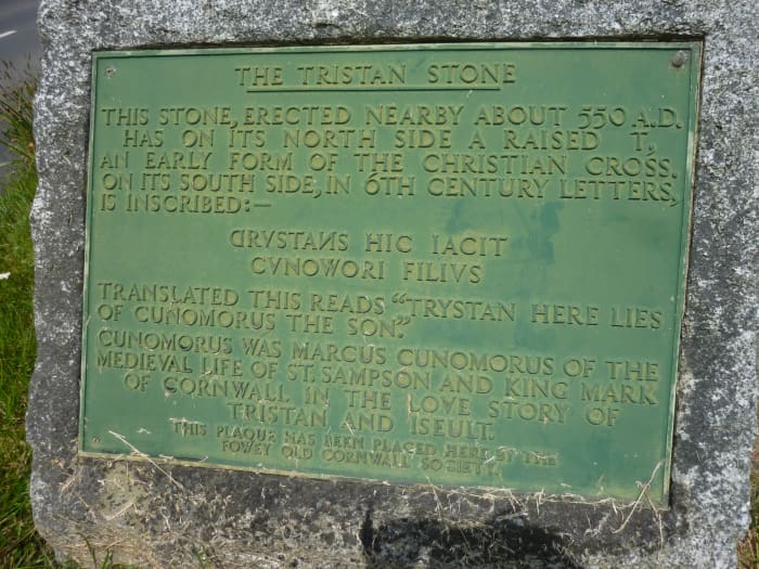 The inscription translated seems to suggest that Tristan was the son of King Mark rather than the nephew. Perhaps that was how Mark regarded him after making Tristan his heir.