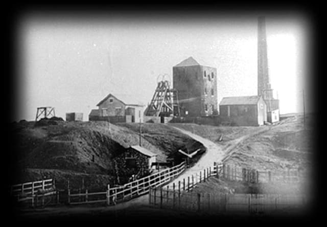 Workings first linked by the Cleveland Railway to Middlesbrough by rope-worked inclines around Upsall and Barnaby Moor via the crest of the hill behind Normanby