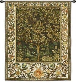 Tree of Life Tapestry designed by William Morris. The Tree of Life was a frequent Gothic Revival theme.