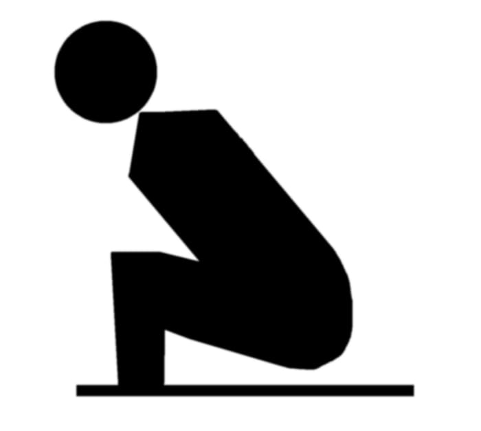 The infamous squatting position that you will need to perfect if you travel to a country that has squat toilets