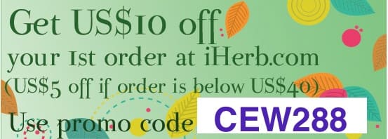 Take $10 off $40 purchase at iherb.com when you use promo code "cew288" or $5 if less than $40. Free shipping with a purchase of $20. Always a full size sample for free and lots of full size items at trial prices.