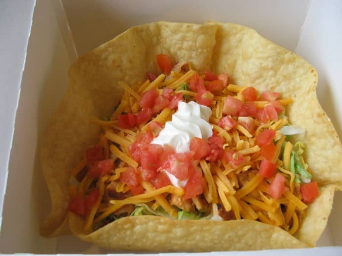 Thought you were doing a good thing getting a salad? Not usually true. Getting a salad at Taco Bell gets you 20 Points!