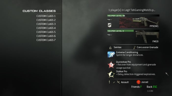 PP90m1 with silencer, kick and red camouflage. Extreme conditioning, Quickdraw and Stalker. (I just prestiged two days ago...)