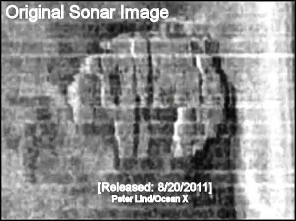 Officially Released Baltic Sea UFO Side-Sonar Image *See composite component image citation