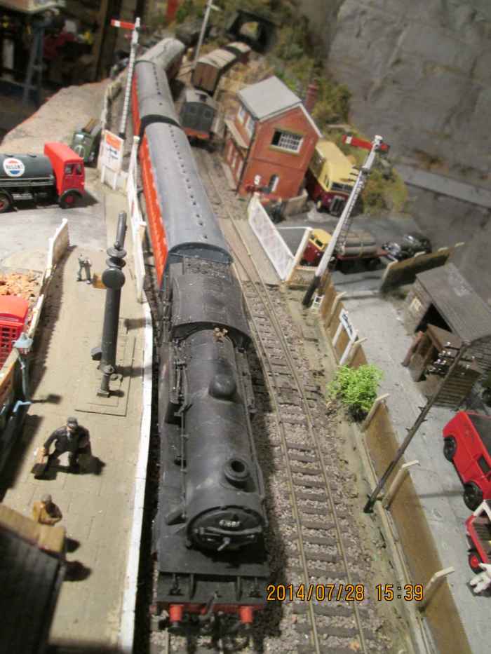 Here's a D49 'Hunt' entering Thoraldby's passenger platform on her way down the branch with a stopping train how much detailing you put into your modelling is for you to decide, depending on your priorities