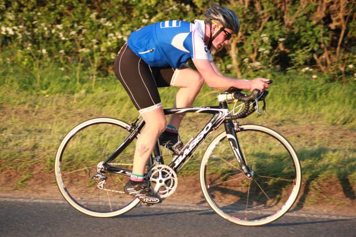 High shutter speeds freeze cycling action for great photo's. This rider on a Basso Astra Bicycle was shot at a shutter speed of 1/640 sec at f 4.0 with an ISO 400 using a Canon EOS 500D with a Tamron 55-200 mm lens at 114 mm focal length