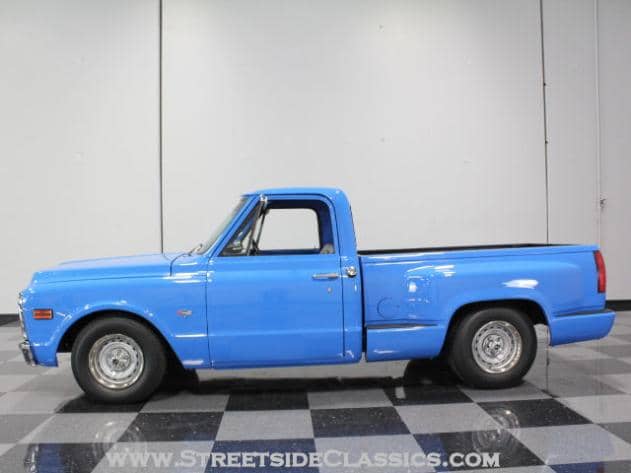 This truck was restored using the newer style bed, it's actually hard to tell at first because the lines match up so well.