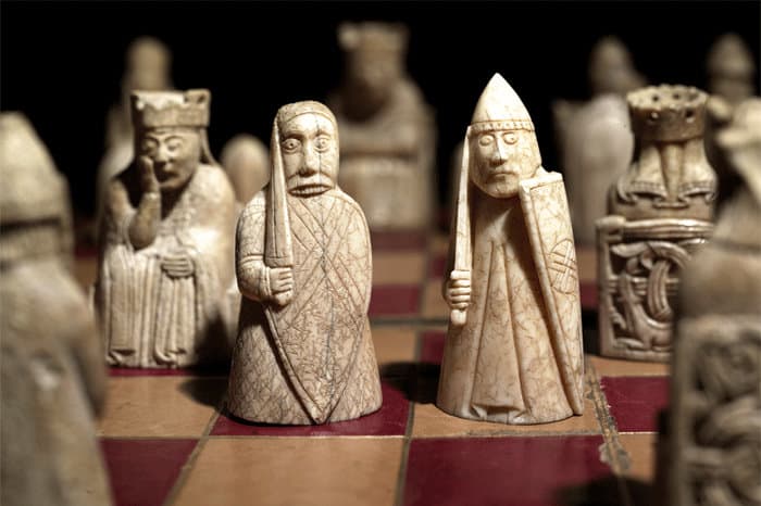 Knut was a noted chess player. We have an image of him by the sea, ordering the waves back , comical. In reality he was a formidable opponent, and it was he who introduced the huscarl to his new kingdom of England before he became king of Denmark