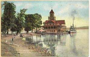 The Pier on the Point, Chautauqua Institution, Chautauqua, New York. The Chautauqua Movement, was an adult summer education program, that combined a resort style vacation with spiritual and educational enlightenment in the late 1800's - 1920's