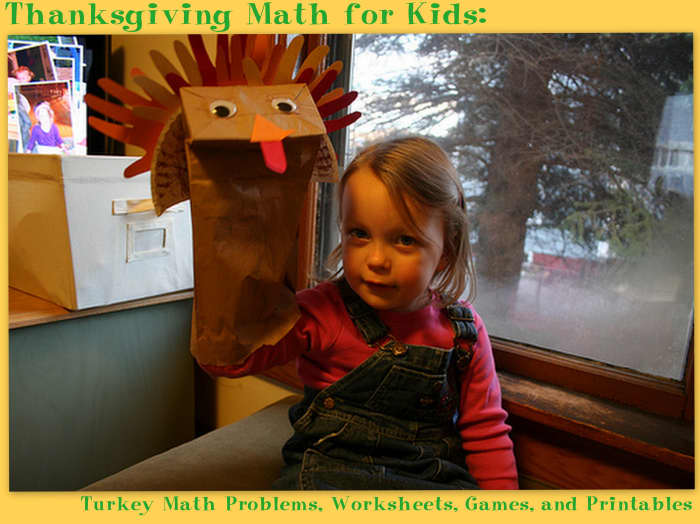 There are so many possibilities for math with paper turkeys during November.