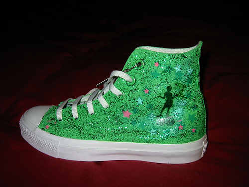 You can also draw on your Converse with a Sharpie or permanent paint pen.