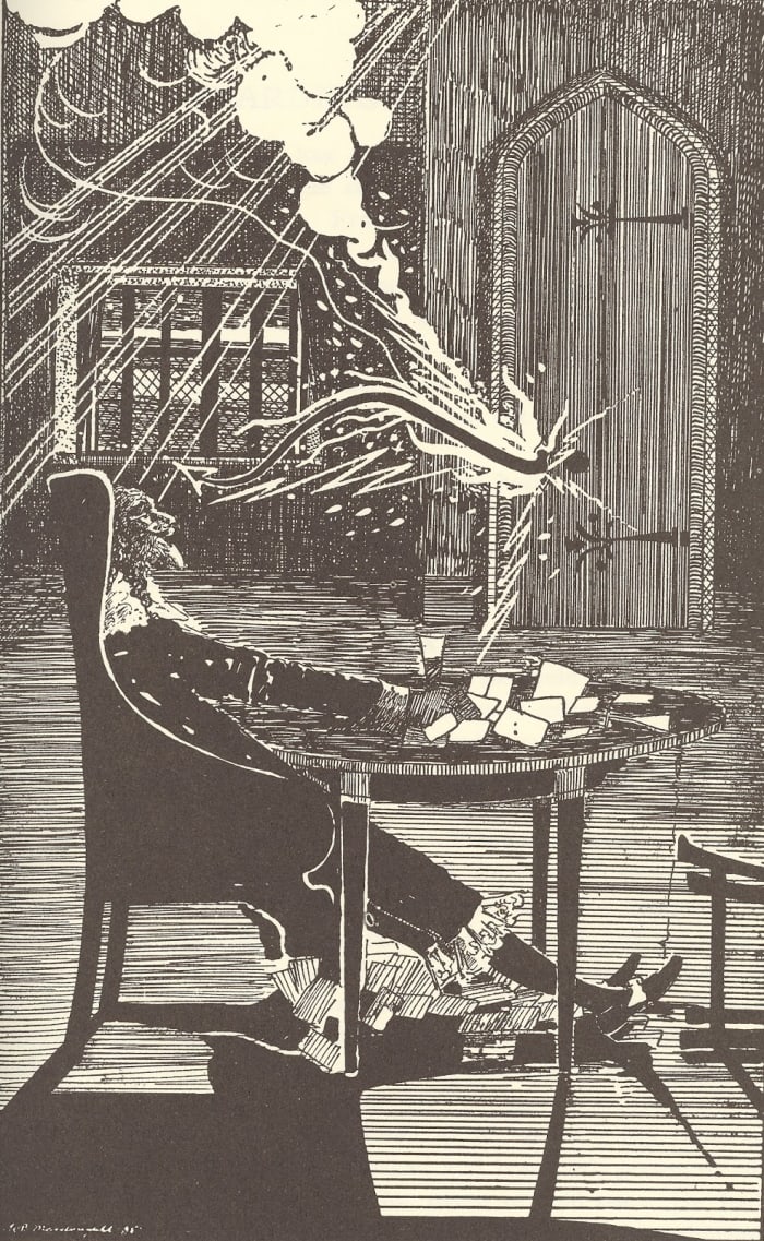 Illustration by William Brown Macdougal for Margaret Armour's (his wife) The Eerie Book.