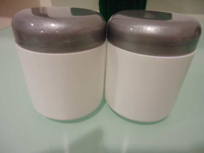 I used empty medicine bottles, but you can use empty cream bottles as well, depending on what you have lying around the house.