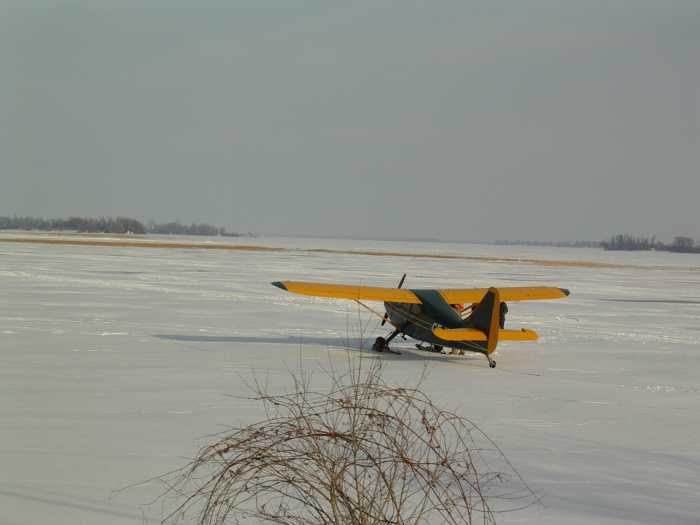If planes can land on the frozen river, there should be no problems driving truck loads of contraband across.