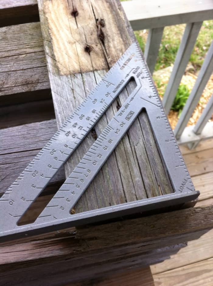 Pallets are not always square. My top tip is to use a quick square when assembling for best results.