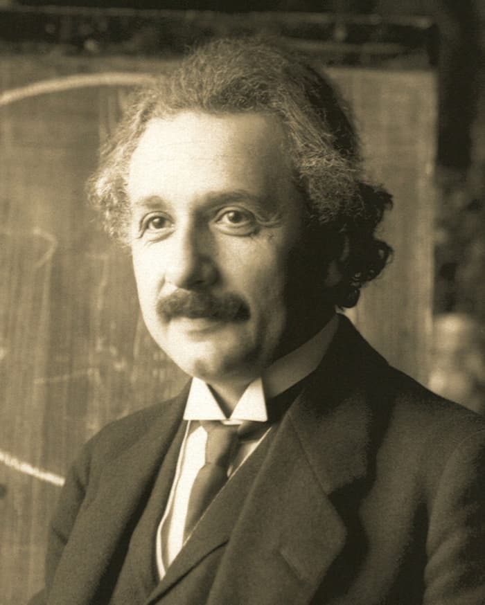 Albert Einstein (1879-1955) is a scientific hero to many people (including myself). He was so dedicated to solving the problems of the universe that was still working on them while on his deathbed.