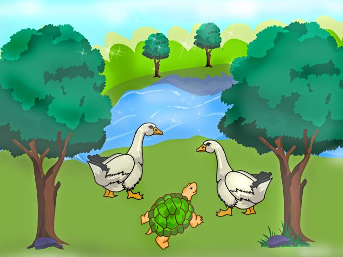 The tortoise and the geese | Panchatantra stories retold - HubPages