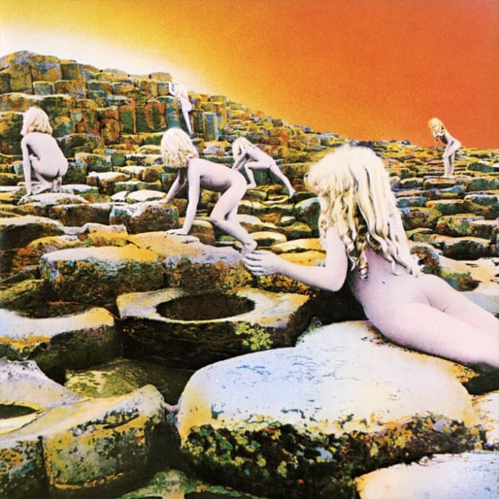 The cover image of Led Zeppelin's Album "Hoses of the Holy" which was inspired by the end of the book.